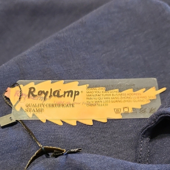 Roylamp Outfit Womens Medium Navy Blue Sleeveless Jumpsuit with Wide-Leg Design - Picture 10 of 14